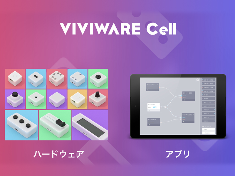 子供向けプロトタイピング ツール VIVIWARE Cell